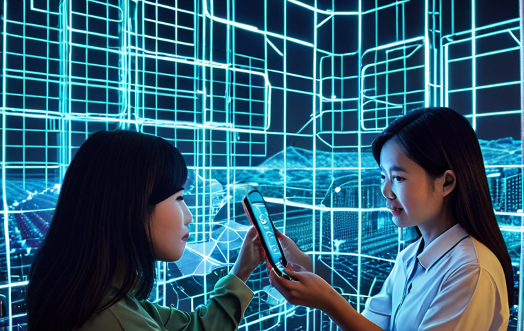**Prompt 1: The Decentralized Future of Vietnam (Blockchain & Transparency)**
    "A visually striking and futuristic illustration emphasizing the power of decentralization through Blockchain technology. Glowing, interconnected blocks form a transparent and secure network across a subtly rendered map of Vietnam, symbolizing the nation's embrace of this innovation. Figures are shown engaging in direct, peer-to-peer interactions, empowered by the absence of central intermediaries. The overall atmosphere conveys trust, security, and a new era of open access and financial autonomy for individuals and Vietnamese SMEs, with subtle hints of traditional Vietnamese motifs integrated into the digital network design."