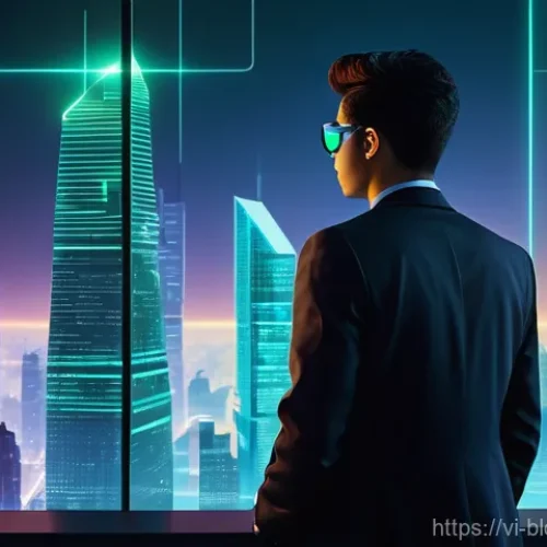 Home 16 블록체인 기술의 해킹 및 보안 위협 - **Prompt:** A vibrant, futuristic digital city built upon interconnected, glowing blockchain blocks,...