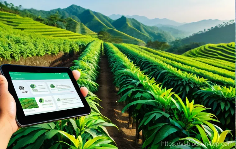 블록체인 기술의 진화와 미래 전망 - **Prompt 1: Blockchain in Vietnamese Agriculture - Farm to Table Transparency**
"A vibrant and c...
